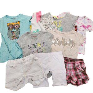 $25 SALE (10) Youth Girls Summer Outfits Clothing T-Shirt Tanks Jean Shorts 3-4